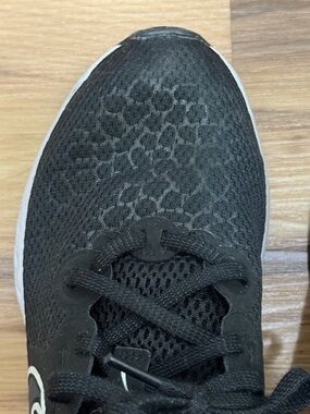 Women’s Black Athletic Shoe - fabulous print- Breathable Mesh